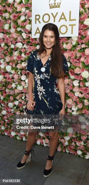 Sarah Ann Macklin attends the Royal Ascot Village Enclosure launch party at The Ham Yard Hotel on May 8, 2018 in London, England.