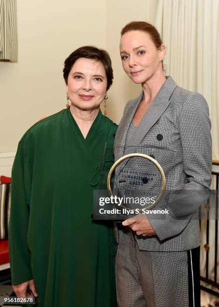 Isabella Rossellini and Humanitarian Award Honoree Stella McCartney attend the David Lynch Foundation Women Of Vision Luncheon on May 8, 2018 in New...