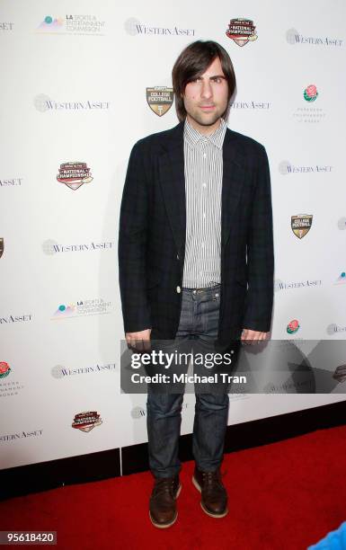 Actor Jason Schwartzman arrives to the 2010 Official BCS National Championship Party held at Pasadena Convention Center on January 6, 2010 in...