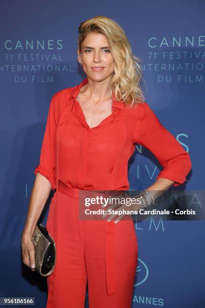 Alice Taglioni arrives at the Gala dinner during the 71st annual Cannes Film Festival at Palais des Festivals on May 8, 2018 in Cannes, France.