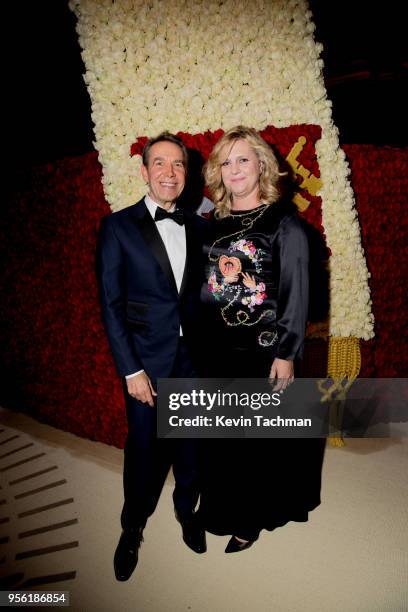 Jeff Koons attends the Heavenly Bodies: Fashion & The Catholic Imagination Costume Institute Gala at The Metropolitan Museum of Art on May 7, 2018 in...