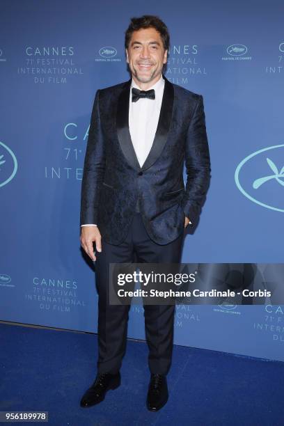 Actor Javier Bardem arrives at the Gala dinner during the 71st annual Cannes Film Festival at Palais des Festivals on May 8, 2018 in Cannes, France.