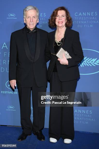 Costa Gavras and Michele Ray-Gavras arrive at the Gala dinner during the 71st annual Cannes Film Festival at Palais des Festivals on May 8, 2018 in...