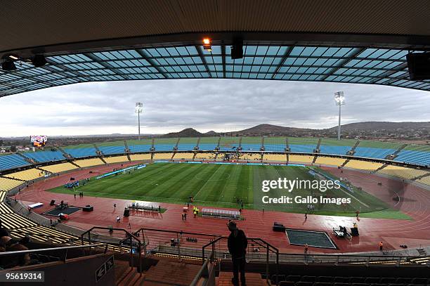 General view during the Telkom Charity Cup match between Kaizer Chiefs and Orlando Pirates from Royal Bafokeng Stadium on August 1, 2009 in...