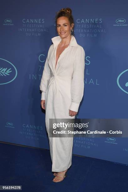 Cecile de France arrives at the Gala dinner during the 71st annual Cannes Film Festival at Palais des Festivals on May 8, 2018 in Cannes, France.