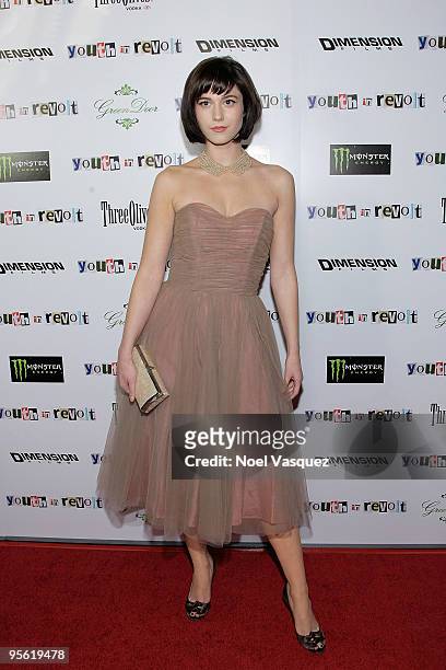 Mary Elizabeth Winstead attends the premiere of ''Youth In Revolt'' at Mann Chinese 6 on January 6, 2010 in Los Angeles, California.