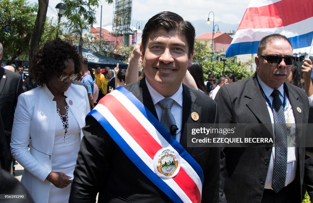COSTA-RICA-INAUGURATION-ALVARADO