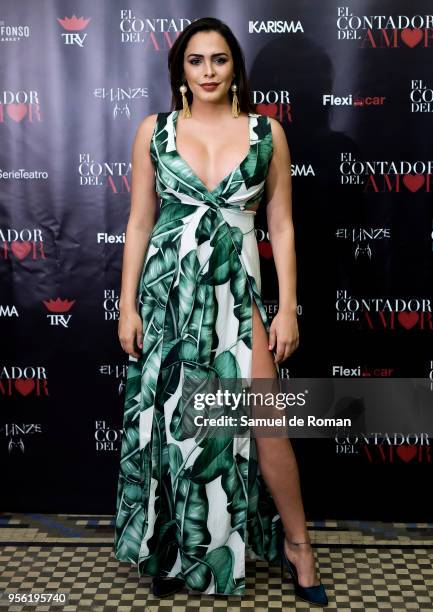 Amor Romeira attends 'El Contador Del Amor' Madrid Premiere on May 8, 2018 in Madrid, Spain.