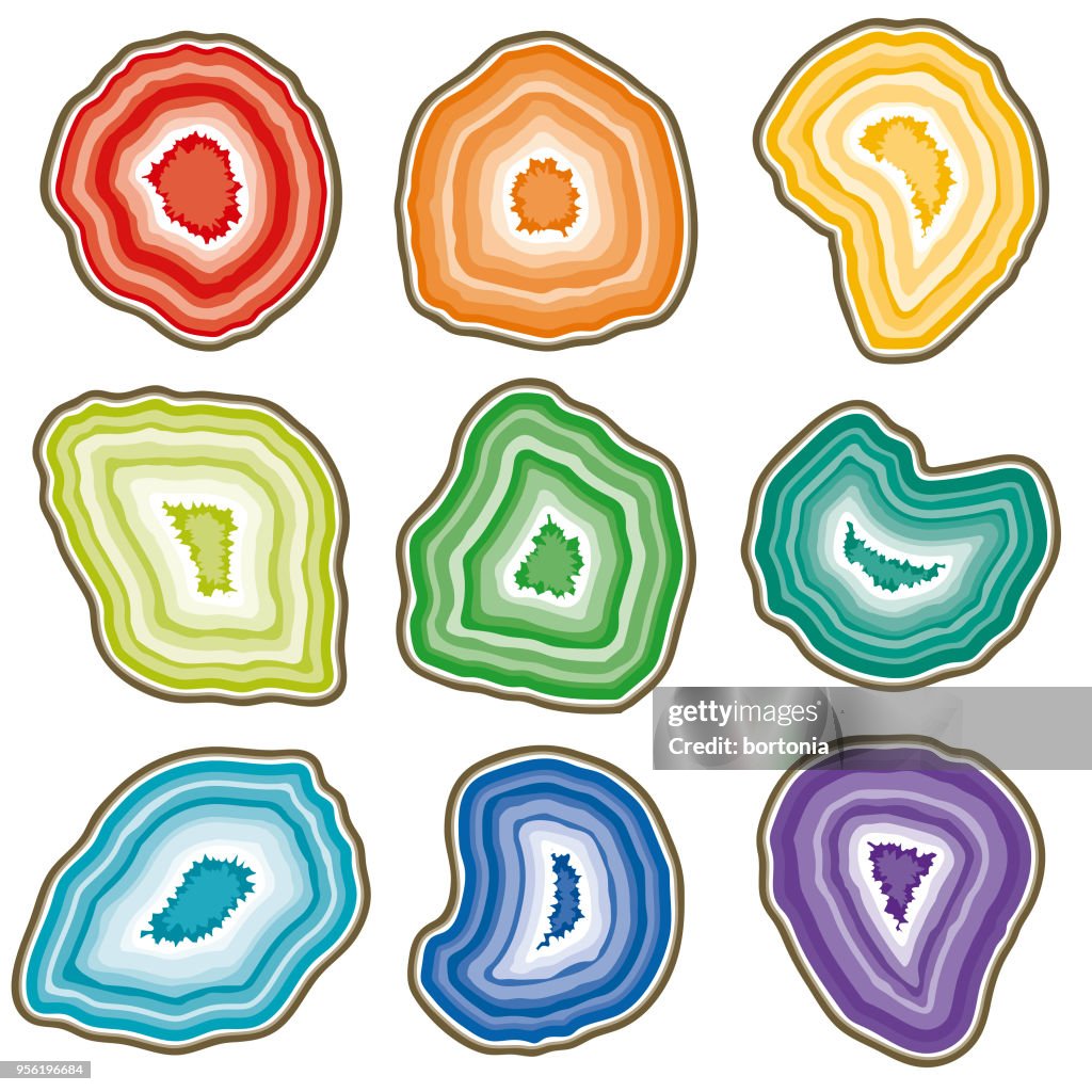 Set of Multi-Colored Geodes