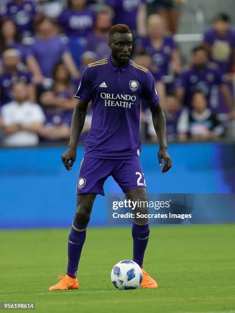Lamine Sane of Orlando City during the match between Orlando City v Real Salt Lake on May 6, 2018