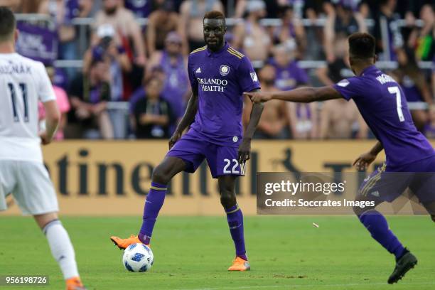 Lamine Sane of Orlando City during the match between Orlando City v Real Salt Lake on May 6, 2018