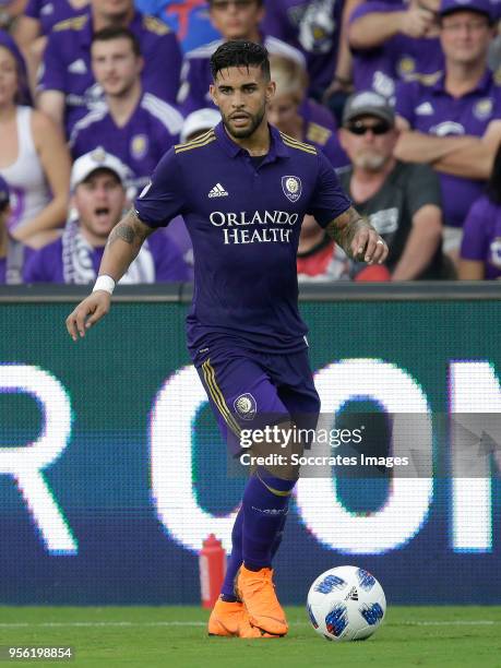 Dom Dwyer of Orlando City during the match between Orlando City v Real Salt Lake on May 6, 2018