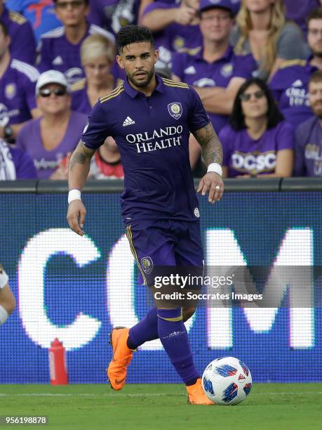 Dom Dwyer of Orlando City during the match between Orlando City v Real Salt Lake on May 6, 2018