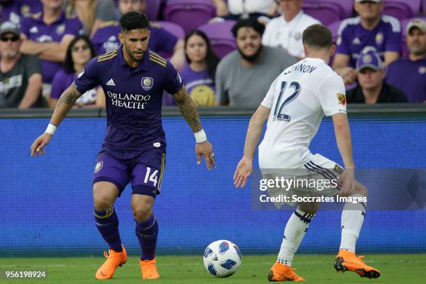 Dom Dwyer of Orlando City during the match between Orlando City v Real Salt Lake on May 6, 2018