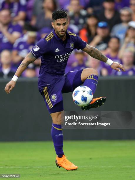 Dom Dwyer of Orlando City during the match between Orlando City v Real Salt Lake on May 6, 2018