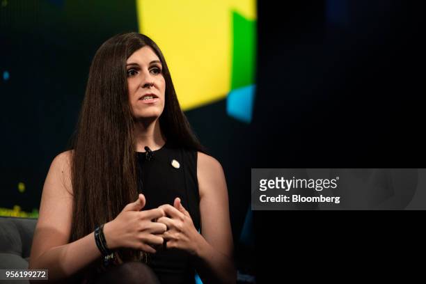 Virginia House Delegate Danica Roem speaks during the Bloomberg Business of Equality conference in New York, U.S., on Tuesday, May 8, 2018. The...