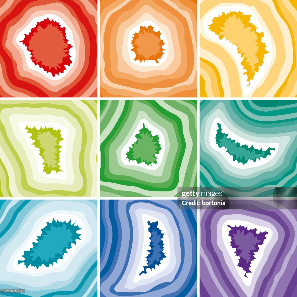 Set of Multi-Colored Geode Backgrounds