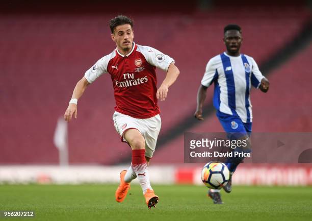 Vlad Dragomir of Arsenal during the match between Arsenal and FC Porto at Emirates Stadium on May 8, 2018 in London, England.
