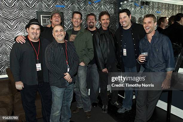 Brad Savage, Barry Sarna, Bob Guiney, James Denton, Chris Kelly, Chris Mostert, Greg Grunberg and Jesse Spencer attend A Benefit Concert For Sophia...