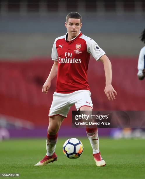 Charlie Gilmour of Arsenal during the match between Arsenal and FC Porto at Emirates Stadium on May 8, 2018 in London, England.
