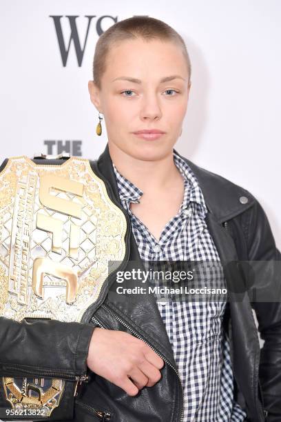 Athelete and champion Rose Namajunas attends WSJ's The Future of Everything Festival at Spring Studios on May 8, 2018 in New York City.