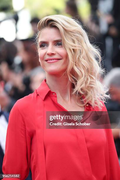 Alice Taglioni attends the screening of "Everybody Knows " and the opening gala during the 71st annual Cannes Film Festival at Palais des Festivals...