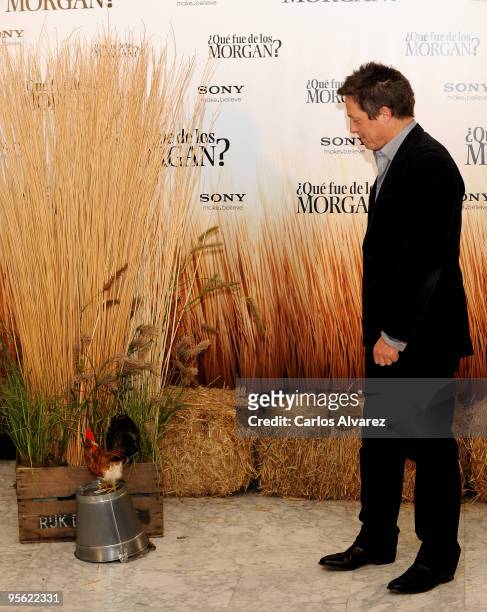 Actor Hugh Grant attends "Did you Hear About the Morgan" photocall at the Villa Magna Hotel on January 7, 2010 in Madrid, Spain.