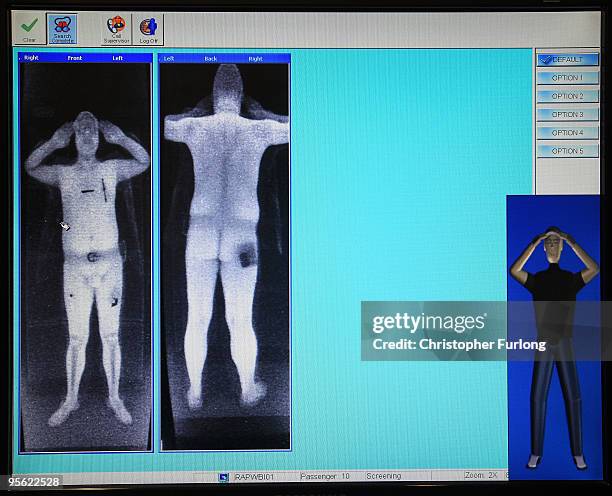 Body Compression Scan Full Body Scanners Unveiled At Manchester Airport Photos and Premium ...