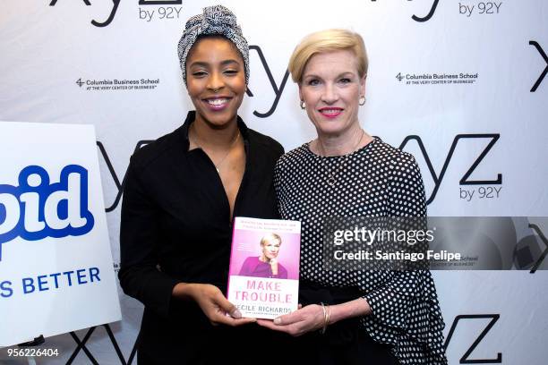Jessica Williams and Cecile Richards visit 92nd Street Y on May 8, 2018 in New York City.