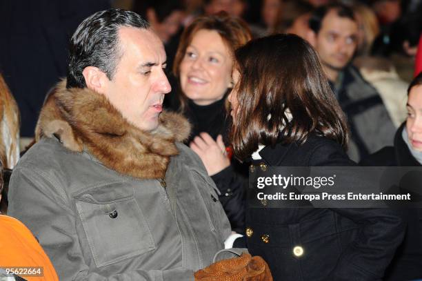 Spain´s princess Elena's ex husband, Jaime de Marichalar , his son Felipe Juand and daughter Victoria Federica attend the procession of the Wise Men...