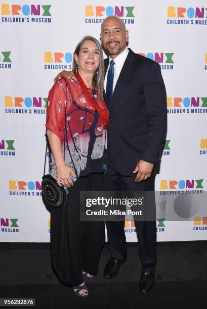 Founding Executive Director of Bronx Children's Museum Carla Precht and Bronx Borough President Ruben Diaz attend the Bronx Children's Museum Gala at...