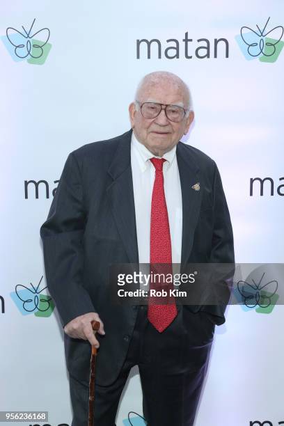 Ed Asner attends to be honored by the Jewish Inclusion Organization Matan at Chelsea Piers Sunset Terrace on May 8, 2018 in New York City.