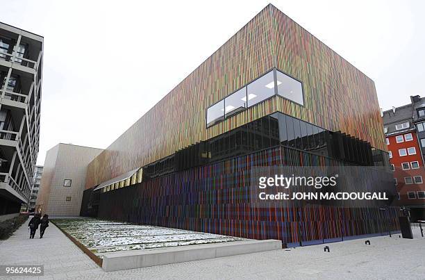 Exterior view of the Brandhorst Museum taken in Munich December 15, 2009. The Brandhorst Museum was opened on May 21 2009 and displays about 200...