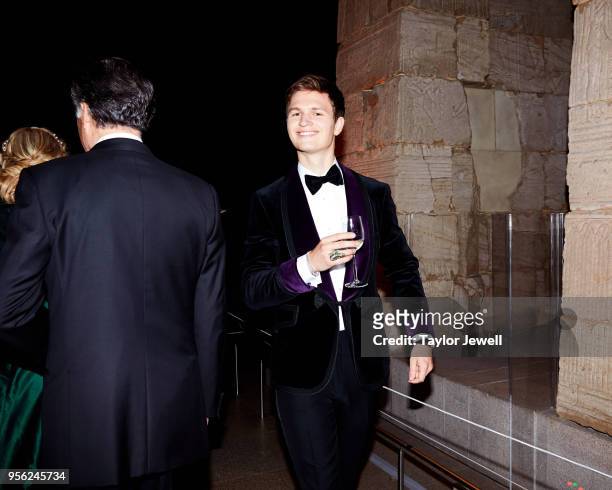 Ansel Elgort attends Heavenly Bodies: Fashion & The Catholic Imagination Costume Institute Gala at The Metropolitan Museum of Art on May 7, 2018 in...