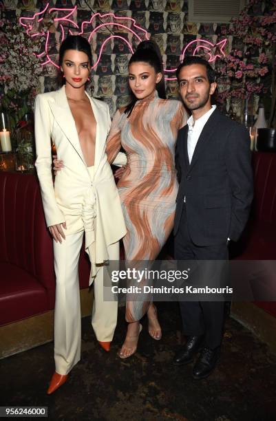 Model Kendall Jenner, Founder, Kylie Cosmetics Kylie Jenner, Founder, The Business of Fashion Imran Amed attend an intimate dinner hosted by The...