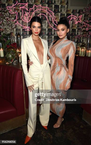 Model Kendall Jenner and Founder, Kylie Cosmetics Kylie Jenner attend an intimate dinner hosted by The Business of Fashion to celebrate its latest...