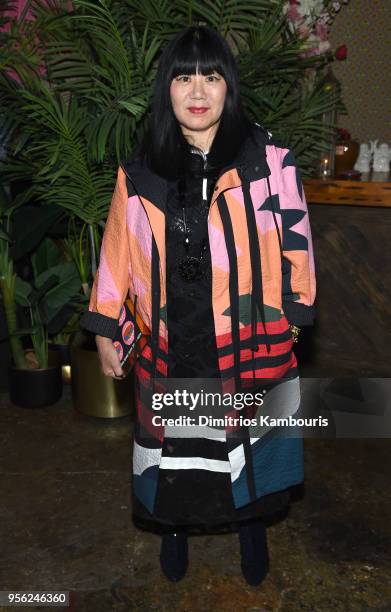 Designer Anna Sui attends an intimate dinner hosted by The Business of Fashion to celebrate its latest special print edition 'The Age of Influence'...