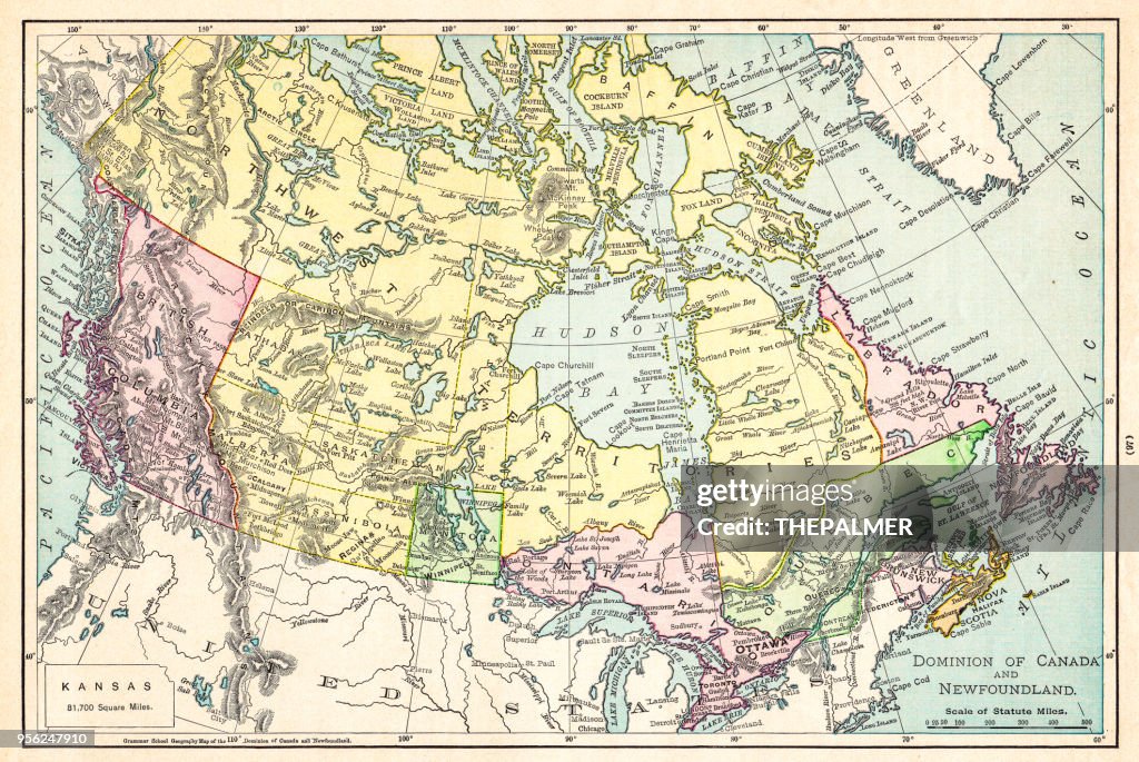 Map of Canada 1895