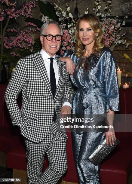Designer Tommy Hilfiger and Entrepreneur, Fashion Designer Dee Ocleppo Hilfiger attend an intimate dinner hosted by The Business of Fashion to...