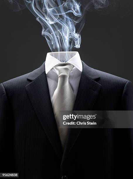 hot head business man - anti smoking stock pictures, royalty-free photos & images