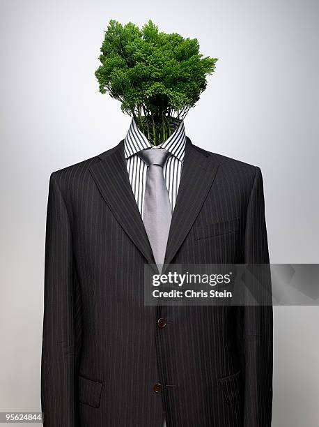 head for green business - striped suit stock pictures, royalty-free photos & images