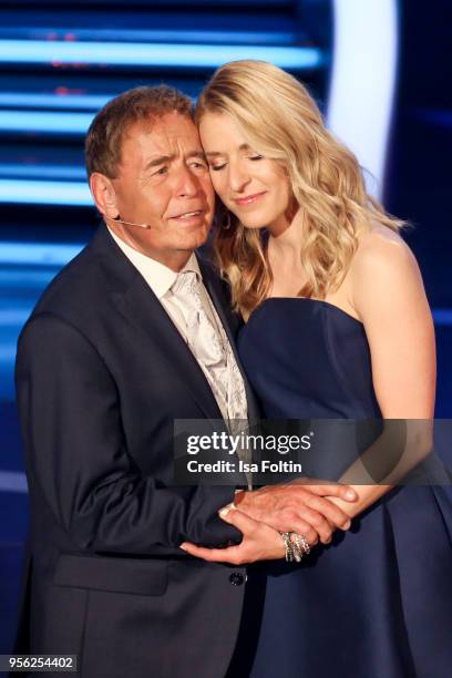 German singer Eberhard Hertel and his daufhter German presenter and singer Stefanie Hertel during the tv show 'Stefanie Hertel - Die grosse Show zum...