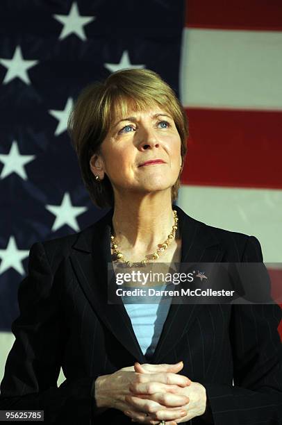 Democratic Senate nominee and Massachusetts Attorney General Martha Coakley receives an endorsement from Kennedy family members January 7, 2010 at...