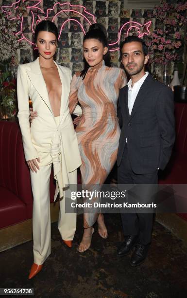 Model Kendall Jenner, Founder, Kylie Cosmetics Kylie Jenner, Founder, The Business of Fashion Imran Amed attend an intimate dinner hosted by The...