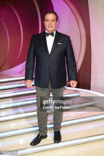 German singer Hein Simons during the tv show 'Stefanie Hertel - Die grosse Show zum Muttertag' on May 8, 2018 in Altenberg, Germany.