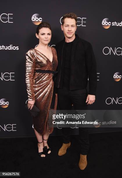 Actress Ginnifer Goodwin and actor Josh Dallas arrive at the "Once Upon A Time" finale screening at The London West Hollywood at Beverly Hills on May...