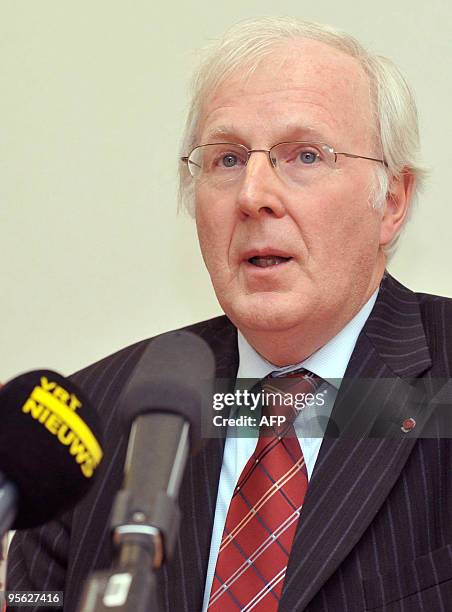 Hasselt's chief prosecutor Marc Rubens talks during a press conference at the Hasselt's public prosecutor's office, on January 7, 2010 on Ronald J....