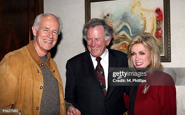 Mike Farrell, Senator Gary Hart and Donna Mills