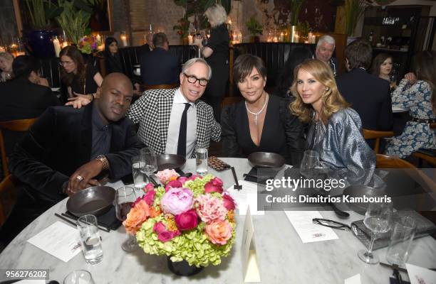 Tour Manager Corey Gamble, Designer Tommy Hilfiger, Talent Manager, Jenner Communications, Kris Jenner, and Entrepreneur, Fashion Designer Dee...