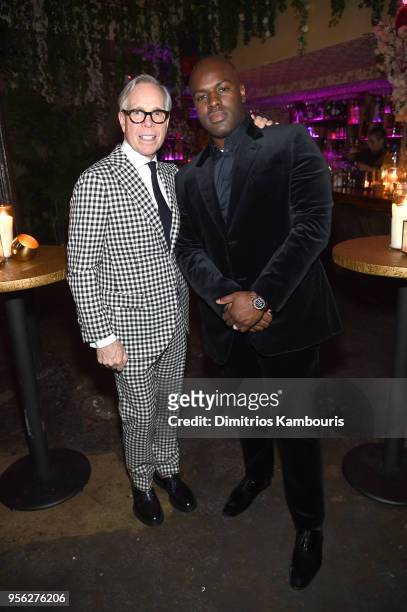 Designer Tommy Hilfiger and Tour Manager Corey Gamble attend an intimate dinner hosted by The Business of Fashion to celebrate its latest special...